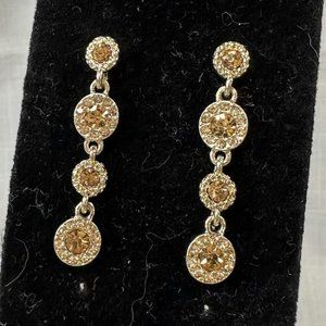 Charter Club Gold Citrine/Topaz Drop Earrings